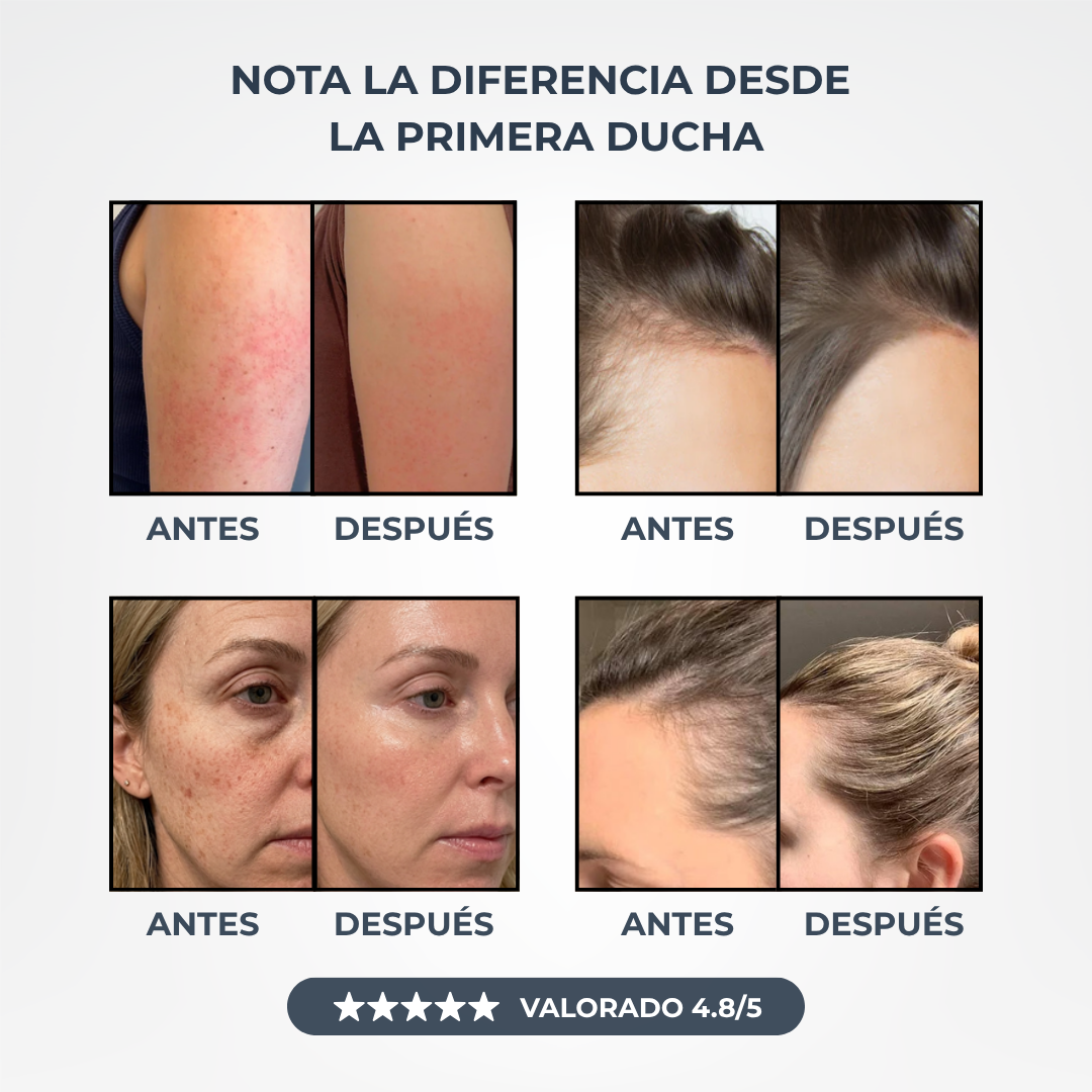 Aquapure – Cabezal de ducha con 4 modos